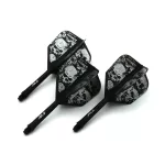 Fluturas si tija darts Cuesoul ROST AK5 Skeleton, negru, flut