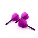 Fluturas si tija darts Cuesoul ROST AK5 Solid, mov, fluturas Big Wing si tija medie