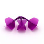 Fluturas si tija darts Cuesoul ROST AK5 Solid, mov, fluturas Big Wing si tija medie