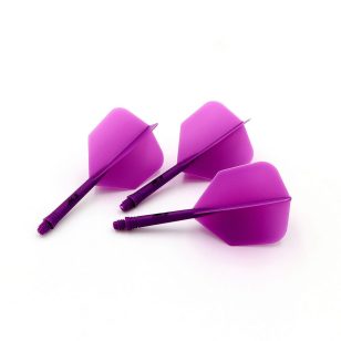 Fluturas si tija darts Cuesoul ROST AK5 Solid, mov, fluturas Big Wing si tija scurta