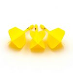 Fluturas si tija darts Cuesoul ROST AK5 Solid, galben-lamaie, fluturas Big Wing si tija lunga