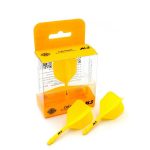 Fluturas si tija darts Cuesoul ROST AK5 Solid, galben-lamaie, fluturas Big Wing si tija lunga