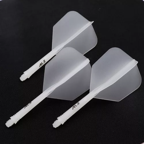 Fluturas si tija darts Cuesoul ROST AK5 Solid Ice, fluturas Big Wing si tija medie