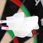 Fluturas si tija darts Cuesoul ROST AK5 Solid Ice, fluturas Big Wing si tija medie