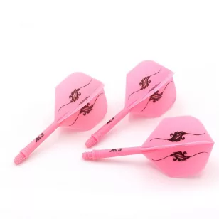 Fluturas si tija darts Cuesoul ROST AK5 Petals, roz, fluturas Standard Wing si tija medie