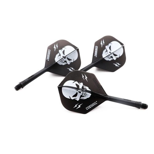 Fluturas si tija darts Cuesoul ROST AK5 Skeleton, negru, fluturas Standard Wing si tija medie