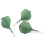 Fluturas si tija darts Cuesoul ROST T19, verde-transparent, fluturas Big Standard Wing si tija medie