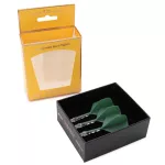 Fluturas si tija darts Cuesoul ROST T19, verde-transparent, fluturas Big Standard Wing si tija medie