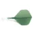 Fluturas si tija darts Cuesoul ROST T19, verde-transparent, fluturas Big Standard Wing si tija scurt