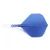 Fluturas si tija darts Cuesoul ROST T19, albastru-transparent, fluturas Big Standard Wing si tija sc
