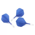 Fluturas si tija darts Cuesoul ROST T19, albastru-transparent, fluturas Big Standard Wing si tija sc