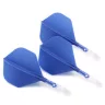 Fluturas si tija darts Cuesoul ROST T19, albastru-transparent, fluturas Big Standard Wing si tija sc