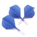 Fluturas si tija darts Cuesoul ROST T19, albastru-transparent, fluturas Big Standard Wing si tija sc