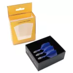 Fluturas si tija darts Cuesoul ROST T19, albastru-transparent, fluturas Big Standard Wing si tija sc