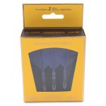 Fluturas si tija darts Cuesoul ROST T19, albastru-transparent, fluturas Big Standard Wing si tija me