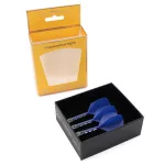 Fluturas si tija darts Cuesoul ROST T19, albastru-transparent, fluturas Big Standard Wing si tija lu
