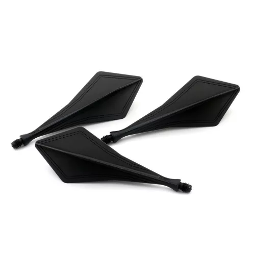 Fluturas darts Cuesoul TRAJ AK8, forma de diamant, negru