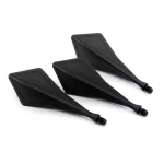 Fluturas darts Cuesoul TRAJ AK8, forma de diamant, negru