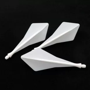 Fluturas darts Cuesoul TRAJ AK8 alb, diamond shape