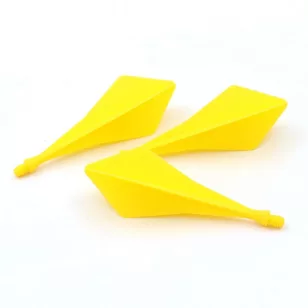 Fluturas darts Cuesoul TRAJ AK8 galben, diamond shape