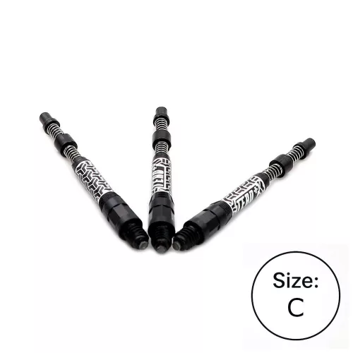 Tija cu arc pentru darts Cuesoul TERO AK7P, negru, tip C, 44 mm