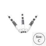 Tija darts cu arc Cuesoul TERO AK7P, alb, C, 44mm
