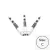 Tija darts cu arc Cuesoul TERO AK7P, alb, C, 44mm