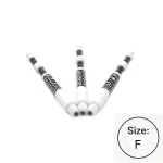 Tija darts cu arc Cuesoul TERO AK7P, alb, F, 53mm