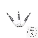 Tija darts cu arc Cuesoul TERO AK7P, alb, G, 57mm