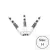 Tija darts cu arc Cuesoul TERO AK7P, alb, H, 64mm