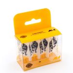 Fluturas darts Cuesoul TERO AK4, alb cu model floral, Standard