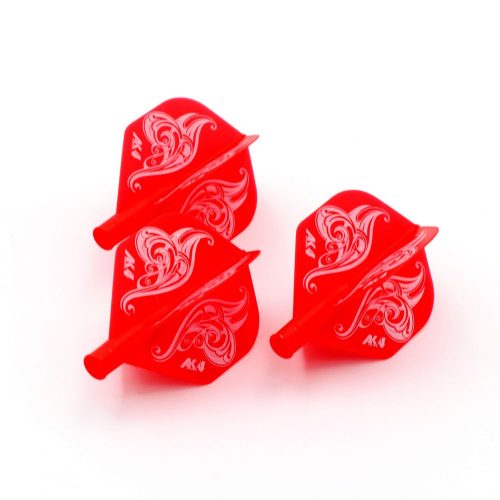 Fluturas darts Cuesoul TERO AK4, rosu cu model floral, Standard