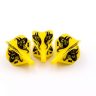 Fluturas darts Cuesoul TERO AK4, galben cu model floral, Standard
