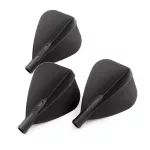 Fluturas darts Cuesoul TERO AK4 Kite Shape, negru