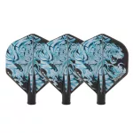 Fluturas darts Cuesoul TERO AK4, negru, model tigru alb, forma standard