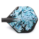 Fluturas darts Cuesoul TERO AK4, negru, model tigru alb, forma standard