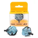 Fluturas darts Cuesoul TERO AK4, negru, model tigru alb, forma standard