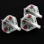 Fluturas darts Cuesoul TERO AK4, alb, model cu trandafir, forma standard