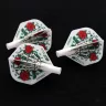 Fluturas darts Cuesoul TERO AK4, alb, model cu trandafir, forma standard