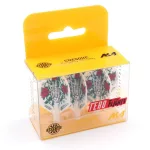 Fluturas darts Cuesoul TERO AK4, alb, model cu trandafir, forma standard