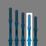 Tija cu arc pentru darts Cuesoul TERO AK7 Slim, albastru, C, 34mm