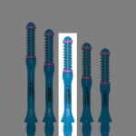 Tija cu arc pentru darts Cuesoul TERO AK7 Slim, albastru, D, 37mm