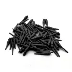 Varf darts soft plastic, Cuesoul negru, 26mm, 80 buc