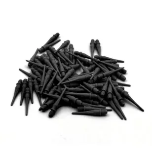 Varf darts soft plastic, Cuesoul negru, 26mm, 80 buc
