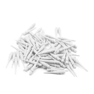 Varf darts soft plastic, Cuesoul alb, 26mm, 80buc