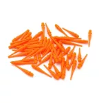 Varf darts soft plastic Cuesoul portocaliu, 26mm, 80 buc