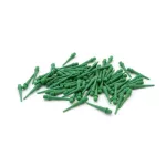 Varf darts soft plastic Cuesoul verde, 24,5mm, 80 buc
