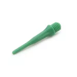 Varf darts soft plastic Cuesoul verde, 24,5mm, 80 buc