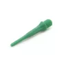 Varf darts soft plastic Cuesoul verde, 24,5mm, 80 buc
