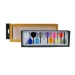 Fluturas si tija darts Cuesoul Rost 77 Small Wing si tija lunga, set 12 buc